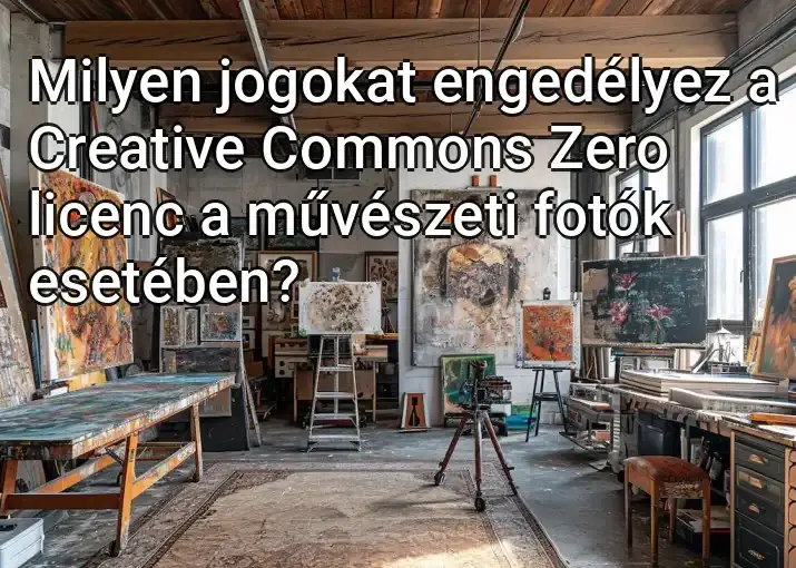 Milyen jogokat engedélyez a Creative Commons Zero licenc a művészeti fotók esetében?