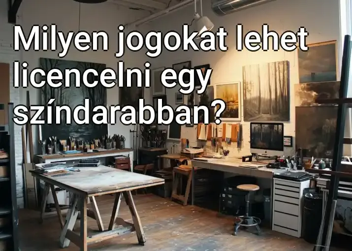 Milyen jogokat lehet licencelni egy színdarabban?