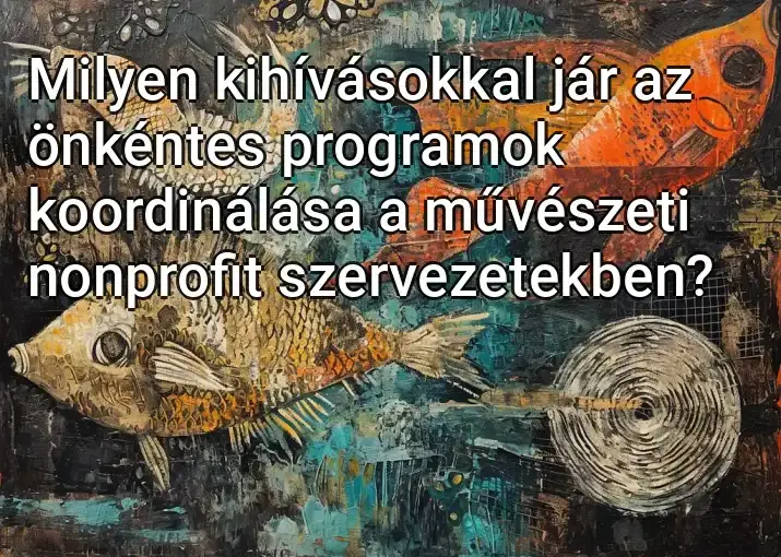 Milyen kihívásokkal jár az önkéntes programok koordinálása a művészeti nonprofit szervezetekben?