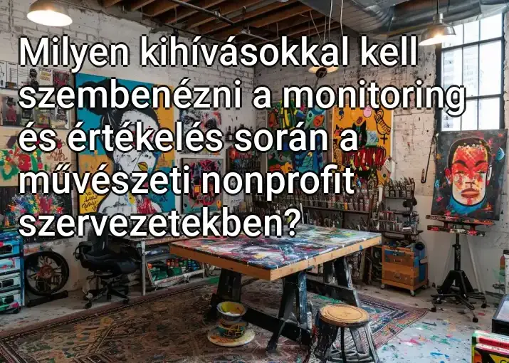 Milyen kihívásokkal kell szembenézni a monitoring és értékelés során a művészeti nonprofit szervezetekben?