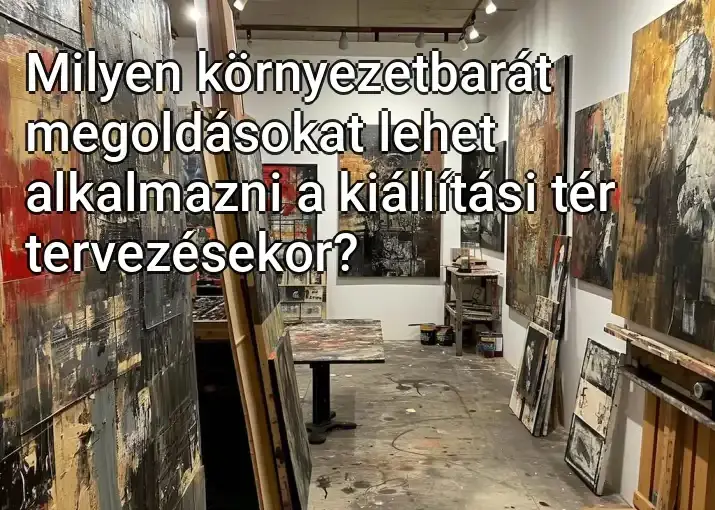 Milyen környezetbarát megoldásokat lehet alkalmazni a kiállítási tér tervezésekor?