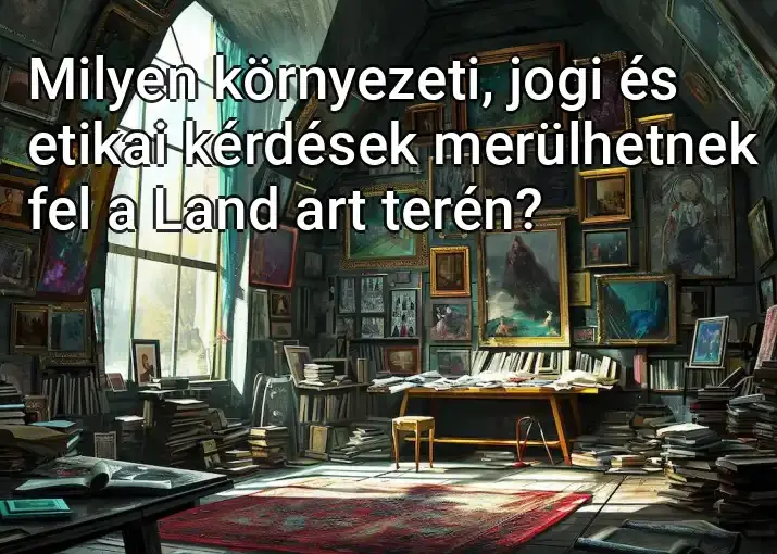 Milyen környezeti, jogi és etikai kérdések merülhetnek fel a Land art terén?