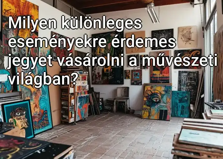 Milyen különleges eseményekre érdemes jegyet vásárolni a művészeti világban?