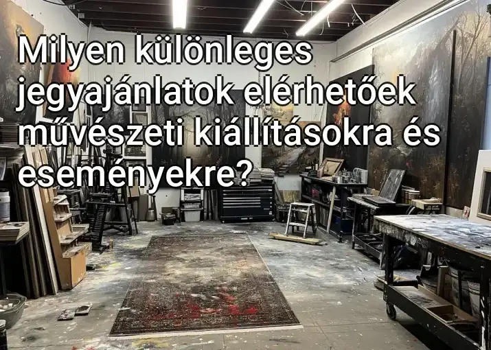 Milyen különleges jegyajánlatok elérhetőek művészeti kiállításokra és eseményekre?