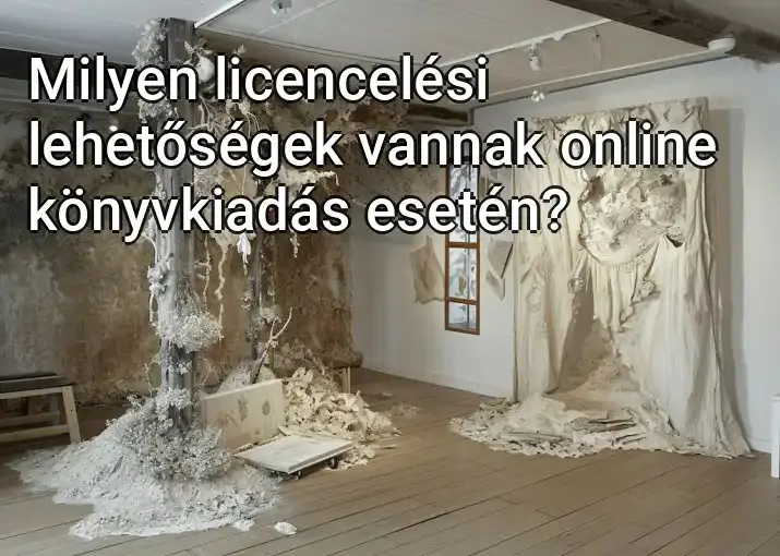 Milyen licencelési lehetőségek vannak online könyvkiadás esetén?