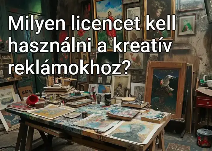 Milyen licencet kell használni a kreatív reklámokhoz?