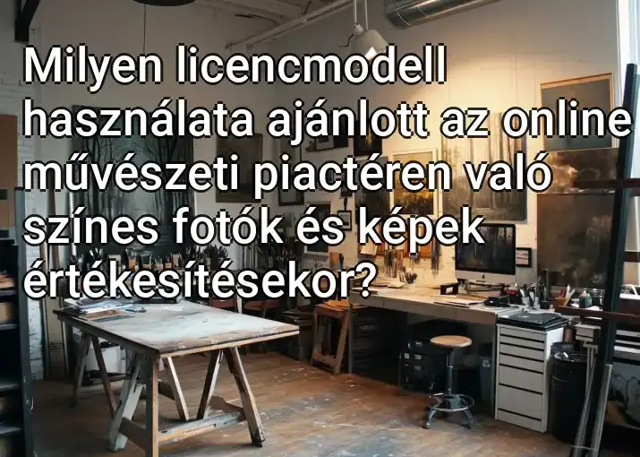 Milyen licencmodell használata ajánlott az online művészeti piactéren való színes fotók és képek értékesítésekor?