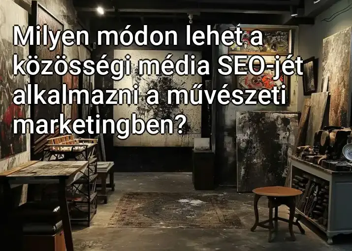 Milyen módon lehet a közösségi média SEO-jét alkalmazni a művészeti marketingben?