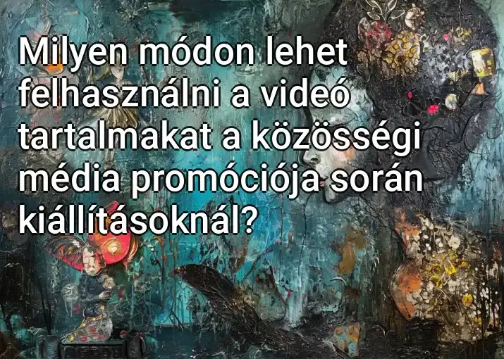 Milyen módon lehet felhasználni a videó tartalmakat a közösségi média promóciója során kiállításoknál?