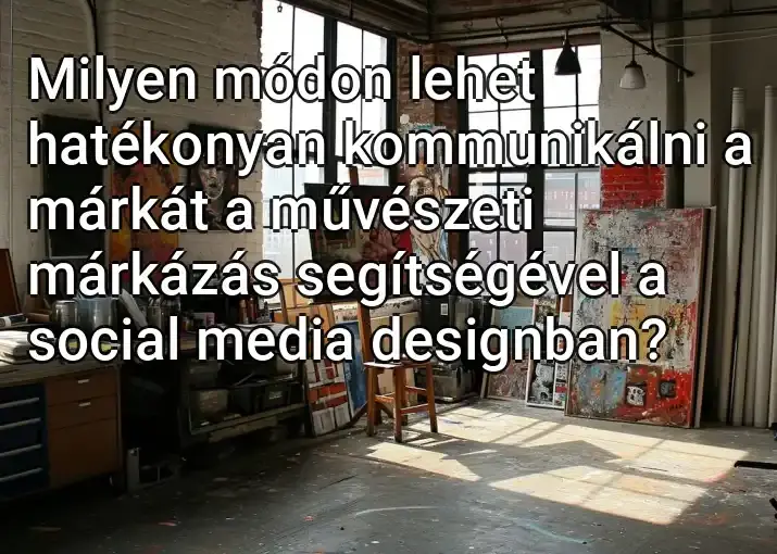 Milyen módon lehet hatékonyan kommunikálni a márkát a művészeti márkázás segítségével a social media designban?