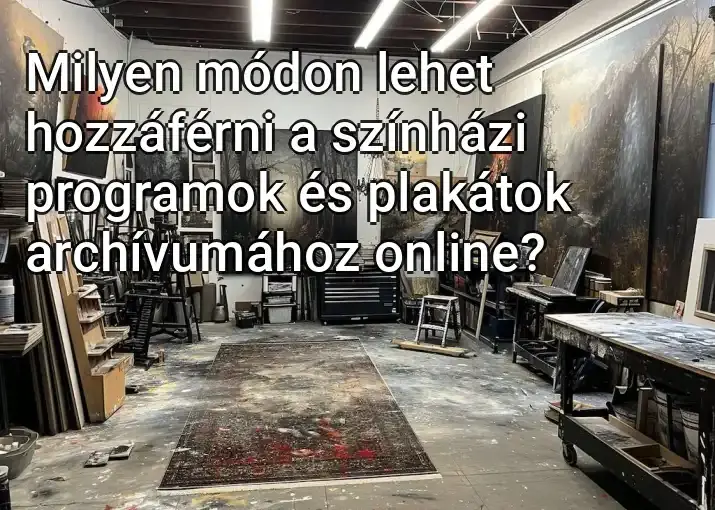 Milyen módon lehet hozzáférni a színházi programok és plakátok archívumához online?