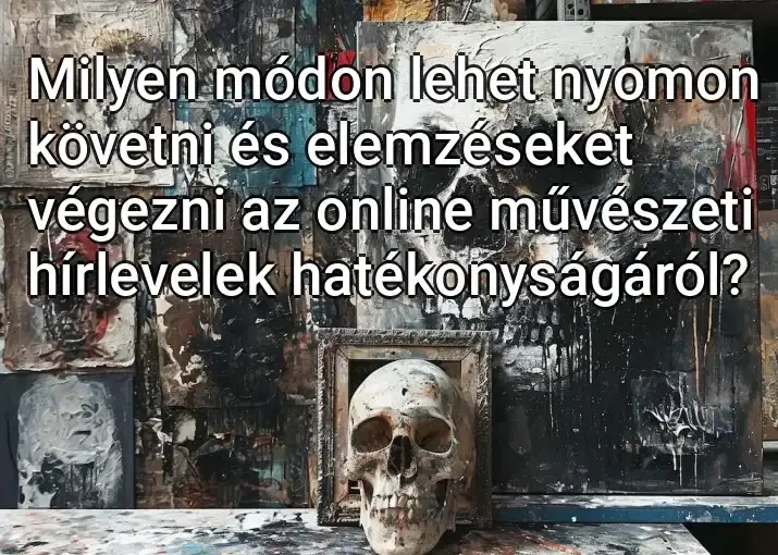 Milyen módon lehet nyomon követni és elemzéseket végezni az online művészeti hírlevelek hatékonyságáról?