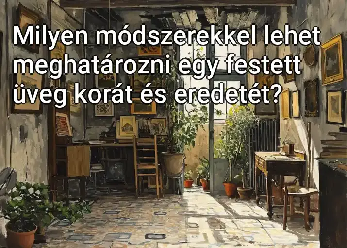 Milyen módszerekkel lehet meghatározni egy festett üveg korát és eredetét?