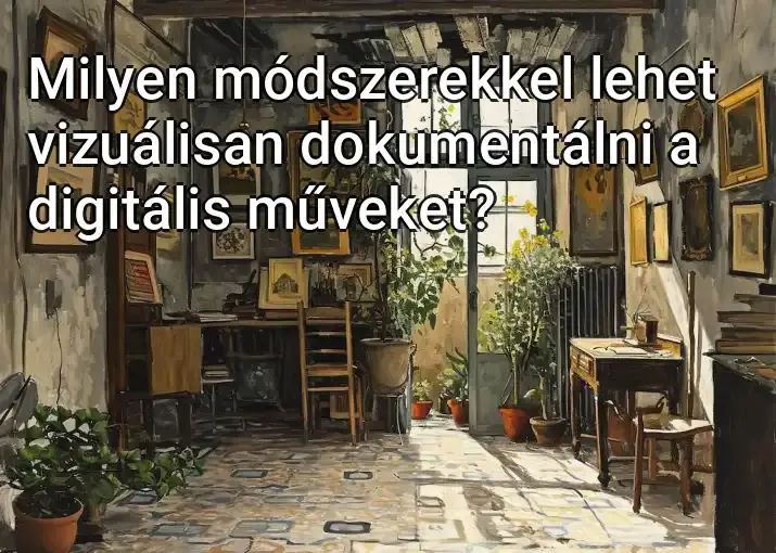 Milyen módszerekkel lehet vizuálisan dokumentálni a digitális műveket?