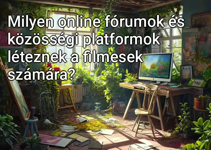 Milyen online fórumok és közösségi platformok léteznek a filmesek számára?