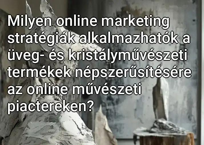 Milyen online marketing stratégiák alkalmazhatók a üveg- és kristályművészeti termékek népszerűsítésére az online művészeti piactereken?