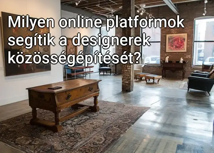 Milyen online platformok segítik a designerek közösségépítését?