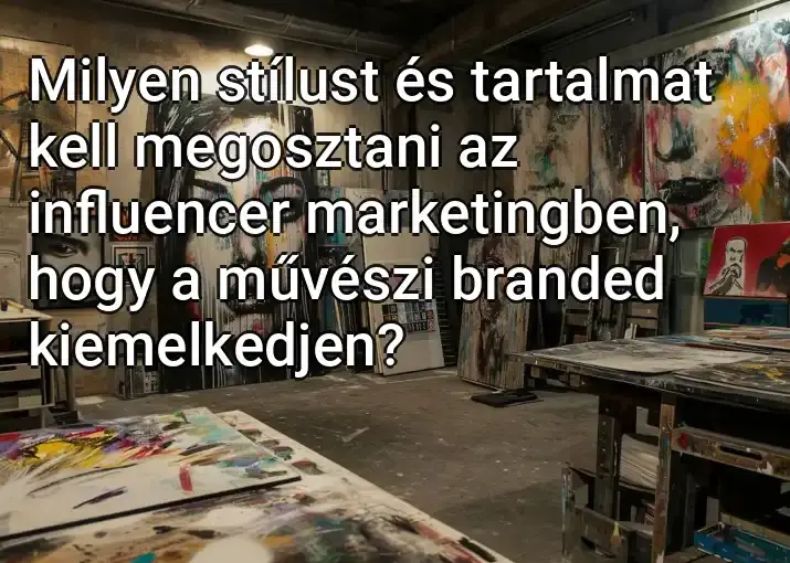 Milyen stílust és tartalmat kell megosztani az influencer marketingben, hogy a művészi branded kiemelkedjen?