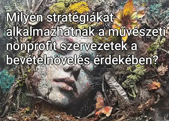 Milyen stratégiákat alkalmazhatnak a művészeti nonprofit szervezetek a bevételnövelés érdekében?