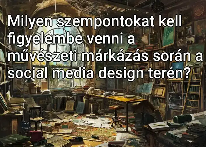 Milyen szempontokat kell figyelembe venni a művészeti márkázás során a social media design terén?