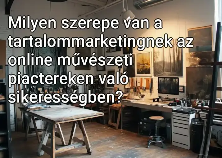 Milyen szerepe van a tartalommarketingnek az online művészeti piactereken való sikerességben?