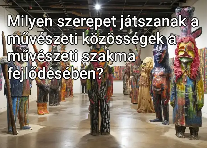 Milyen szerepet játszanak a művészeti közösségek a művészeti szakma fejlődésében?