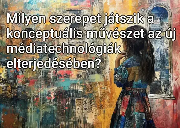 Milyen szerepet játszik a konceptuális művészet az új médiatechnológiák elterjedésében?