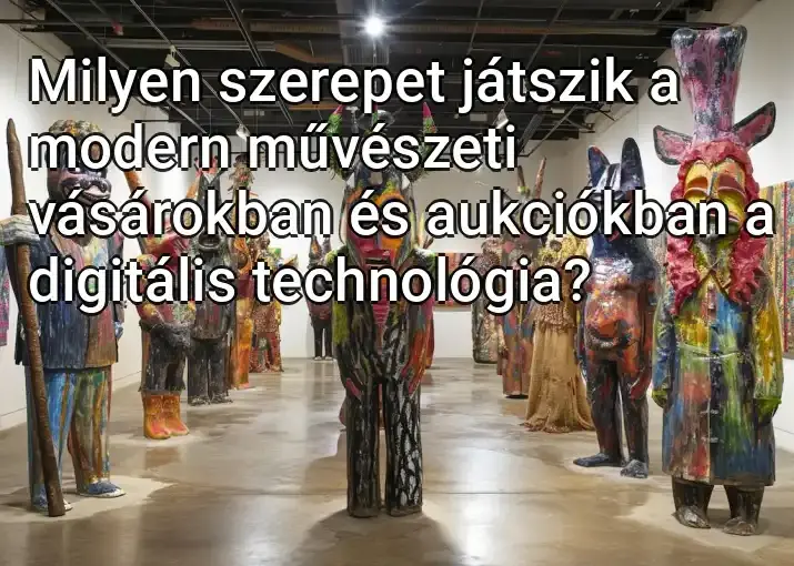 Milyen szerepet játszik a modern művészeti vásárokban és aukciókban a digitális technológia?