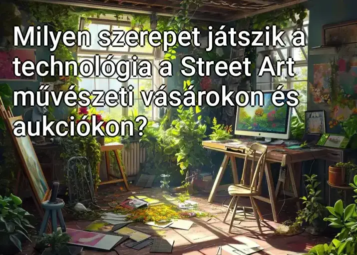 Milyen szerepet játszik a technológia a Street Art művészeti vásárokon és aukciókon?