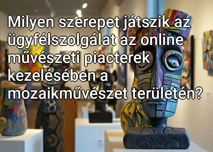 Milyen szerepet játszik az ügyfélszolgálat az online művészeti piacterek kezelésében a mozaikművészet területén?