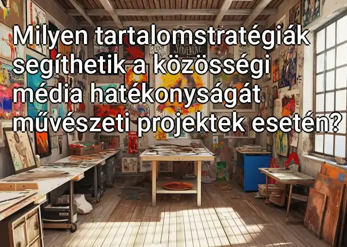 Milyen tartalomstratégiák segíthetik a közösségi média hatékonyságát művészeti projektek esetén?