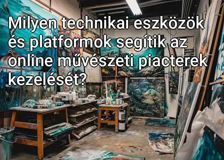 Milyen technikai eszközök és platformok segítik az online művészeti piacterek kezelését?