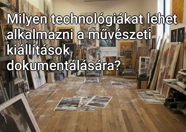 Milyen technológiákat lehet alkalmazni a művészeti kiállítások dokumentálására?