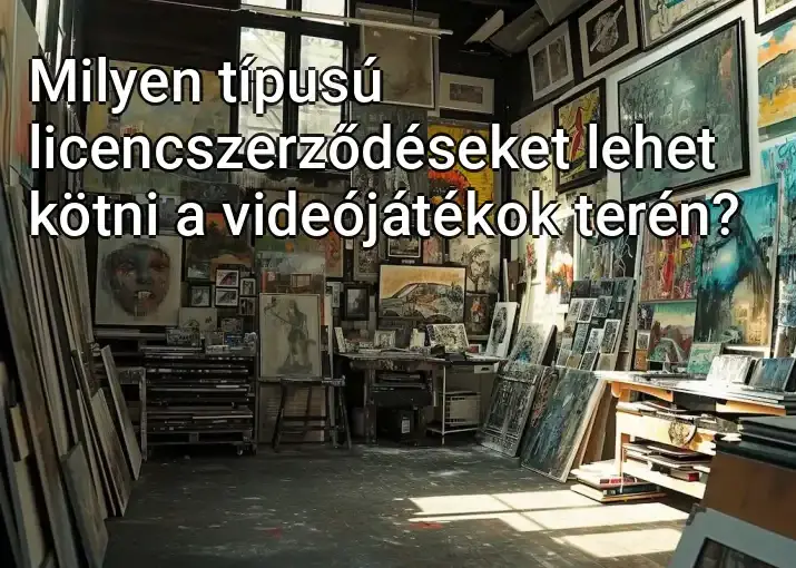 Milyen típusú licencszerződéseket lehet kötni a videójátékok terén?