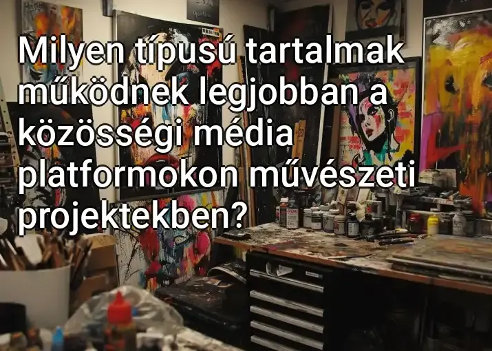 Milyen típusú tartalmak működnek legjobban a közösségi média platformokon művészeti projektekben?