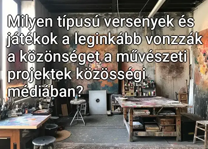 Milyen típusú versenyek és játékok a leginkább vonzzák a közönséget a művészeti projektek közösségi médiában?