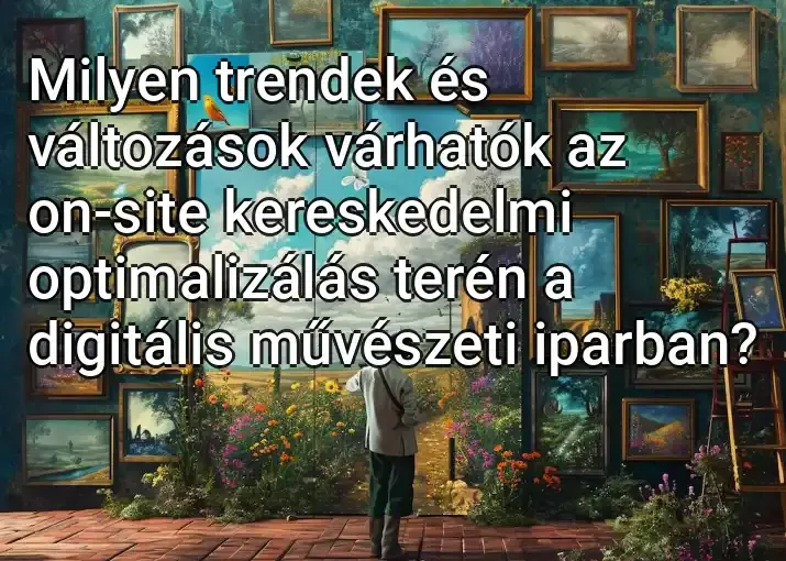 Milyen trendek és változások várhatók az on-site kereskedelmi optimalizálás terén a digitális művészeti iparban?