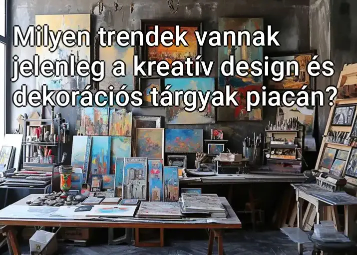 Milyen trendek vannak jelenleg a kreatív design és dekorációs tárgyak piacán?