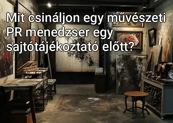 Mit csináljon egy művészeti PR menedzser egy sajtótájékoztató előtt?