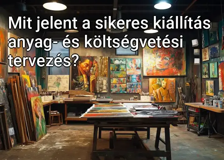 Mit jelent a sikeres kiállítás anyag- és költségvetési tervezés?