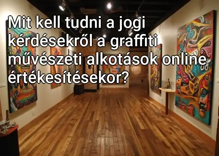 Mit kell tudni a jogi kérdésekről a graffiti művészeti alkotások online értékesítésekor?