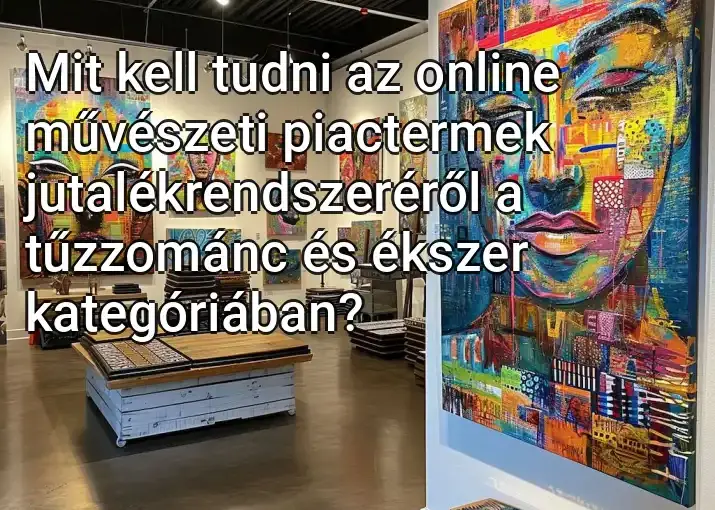 Mit kell tudni az online művészeti piactermek jutalékrendszeréről a tűzzománc és ékszer kategóriában?