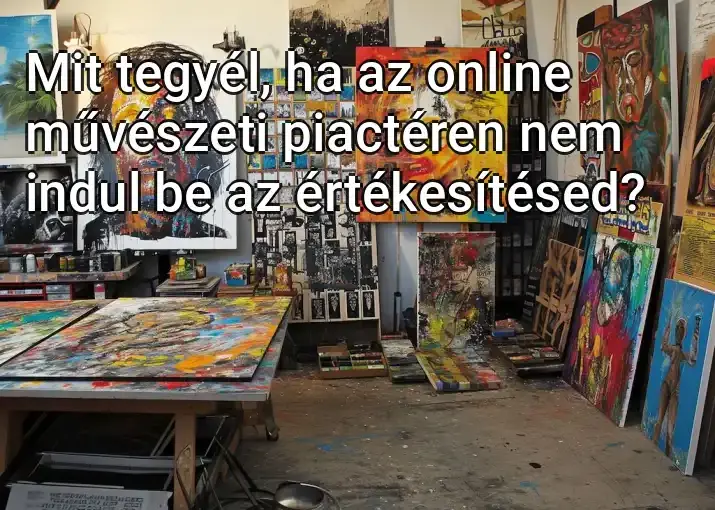 Mit tegyél, ha az online művészeti piactéren nem indul be az értékesítésed?