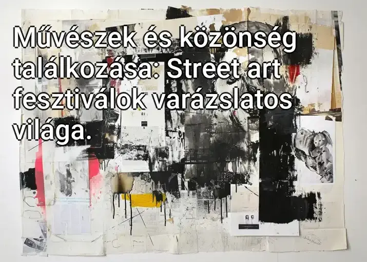 Művészek és közönség találkozása: Street art fesztiválok varázslatos világa.