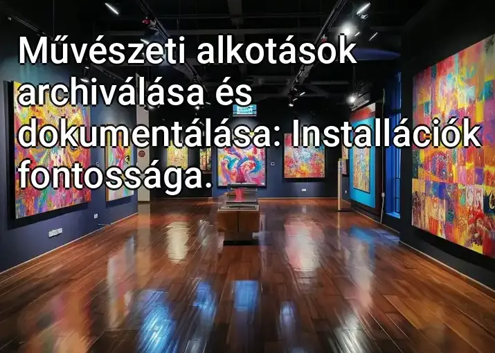 Művészeti alkotások archiválása és dokumentálása: Installációk fontossága.