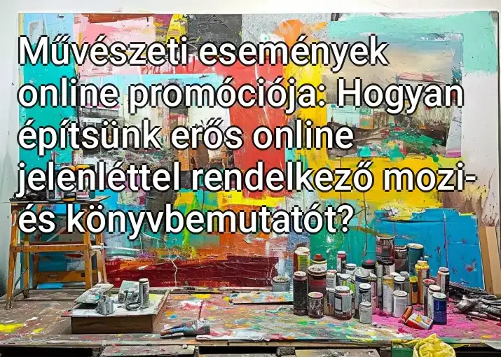 Művészeti események online promóciója: Hogyan építsünk erős online jelenléttel rendelkező mozi- és könyvbemutatót?