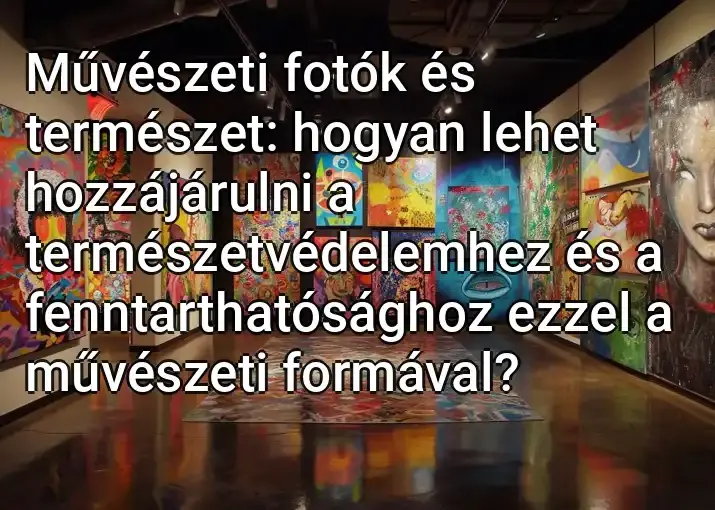 Művészeti fotók és természet: hogyan lehet hozzájárulni a természetvédelemhez és a fenntarthatósághoz ezzel a művészeti formával?