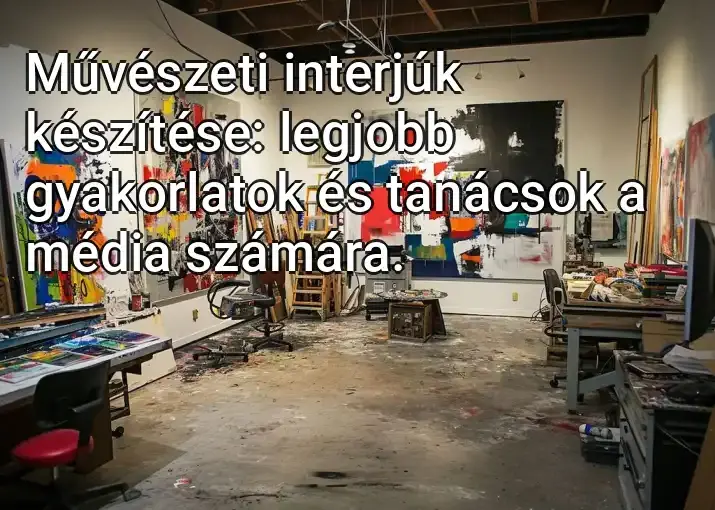 Művészeti interjúk készítése: legjobb gyakorlatok és tanácsok a média számára.