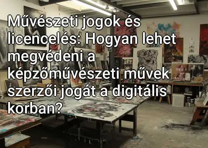 Művészeti jogok és licencelés: Hogyan lehet megvédeni a képzőművészeti művek szerzői jogát a digitális korban?