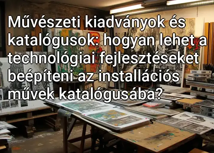 Művészeti kiadványok és katalógusok: hogyan lehet a technológiai fejlesztéseket beépíteni az installációs művek katalógusába?